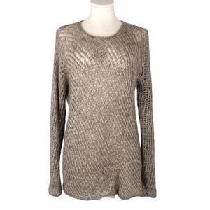 Eileen Fisher Mohair Blend Fisherman Net Sweater Sz Small